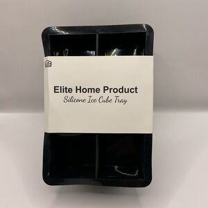 "Elite Home Product NWT Silicone Ice Cube Tray Whiskey 2x2x2"" Ice Cube"